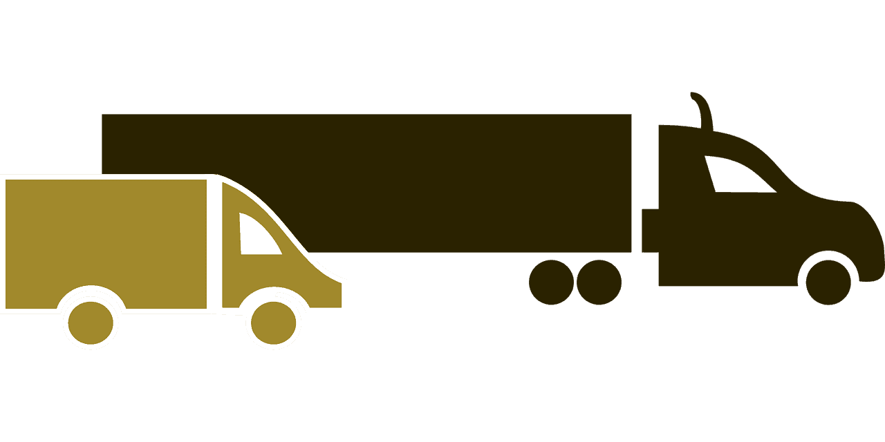 משאיות בגדלים שונים